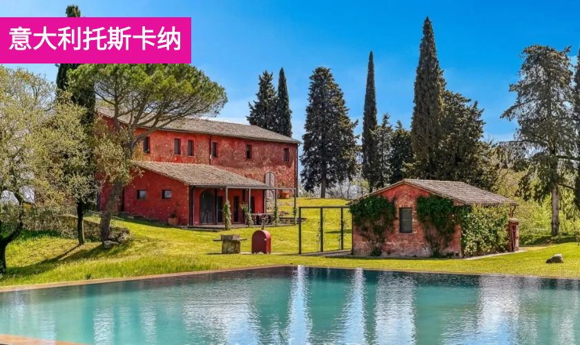 意大利托斯卡纳山丘上的艺术，18世纪豪华庄园
